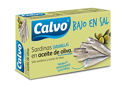 CALVO - Sardinillas En Aceite De Oliva Baja En Sal Lata 60 G