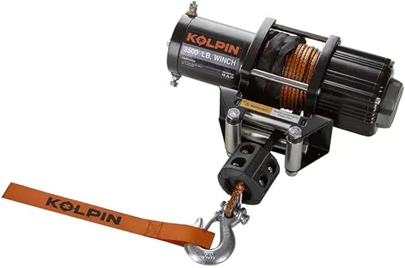 Kolpin 3500# Winch - Synthetic Rope - 25-9355