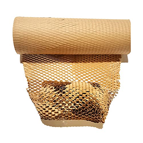 Yens Honeycomb Packing/Wrapping Paper Roll 12" X 100 Ft For Moving Shipping Packaging Gifts Bonus Fragile Stickers #TOP4