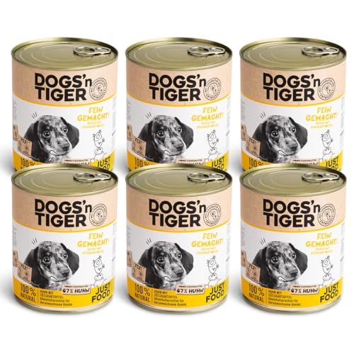 Dogs'n Tiger Junior Nourriture Humide Chiots 6x800g