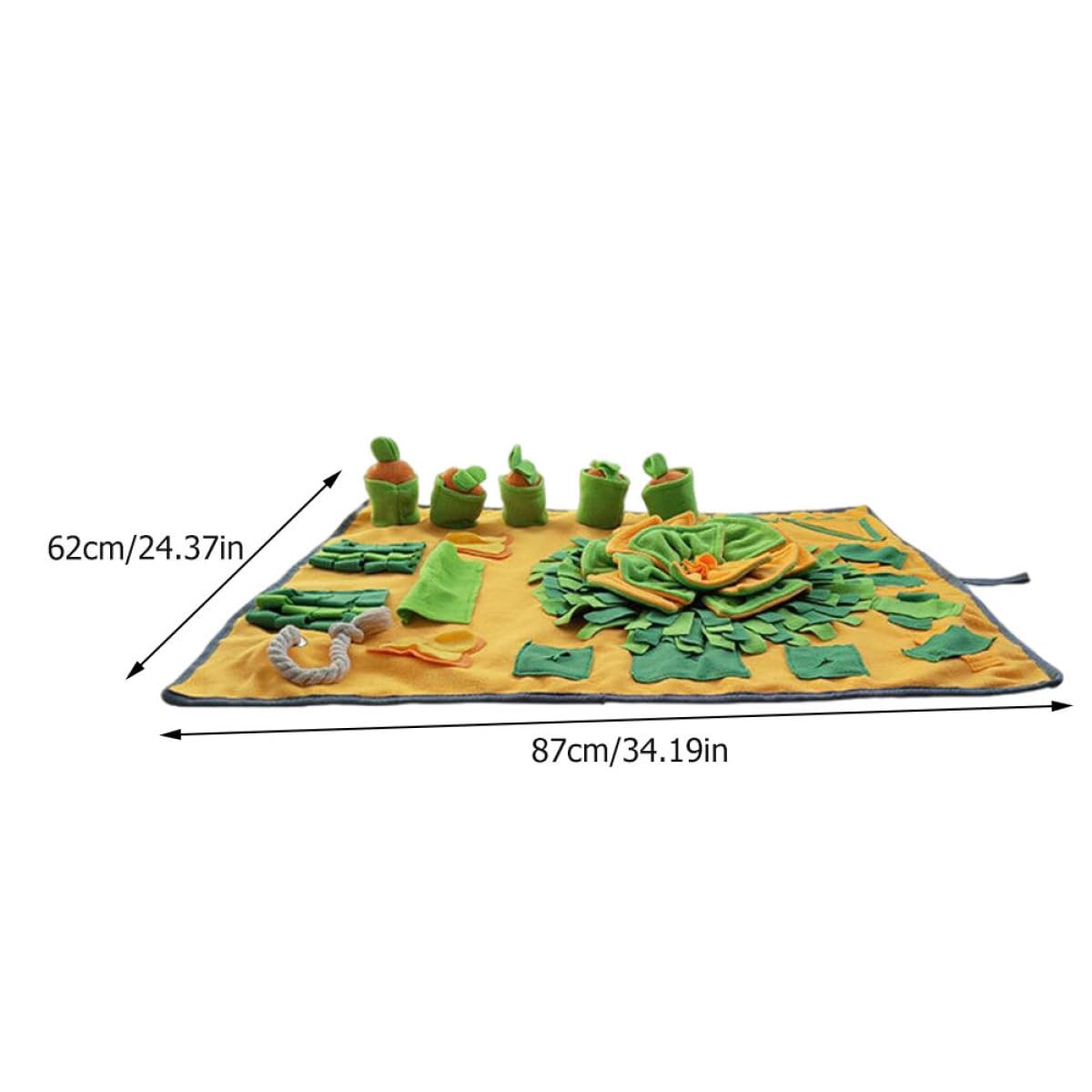 VICASKY Tapis de Fouille pour Chien Antidérapant Accessoire Alimentation Ludique et Confortable Lavable Main et Machine Stress et Ennui des Animaux
