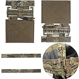 Taktische Weste Schnellverschlusssystem Set,Plattenträger Molle Schnellverschlussschnalle für Nachrüstung JPC CPC NCP XPC Plate Carrier(Tarnung)