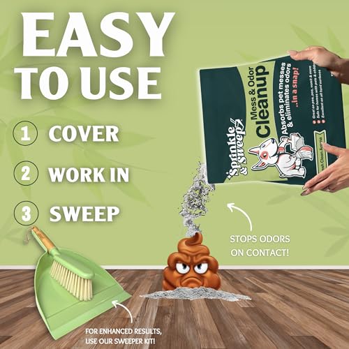 image for Sprinkle & Sweep Pet Accident Cleanup for all Hard Surface - Non Toxic