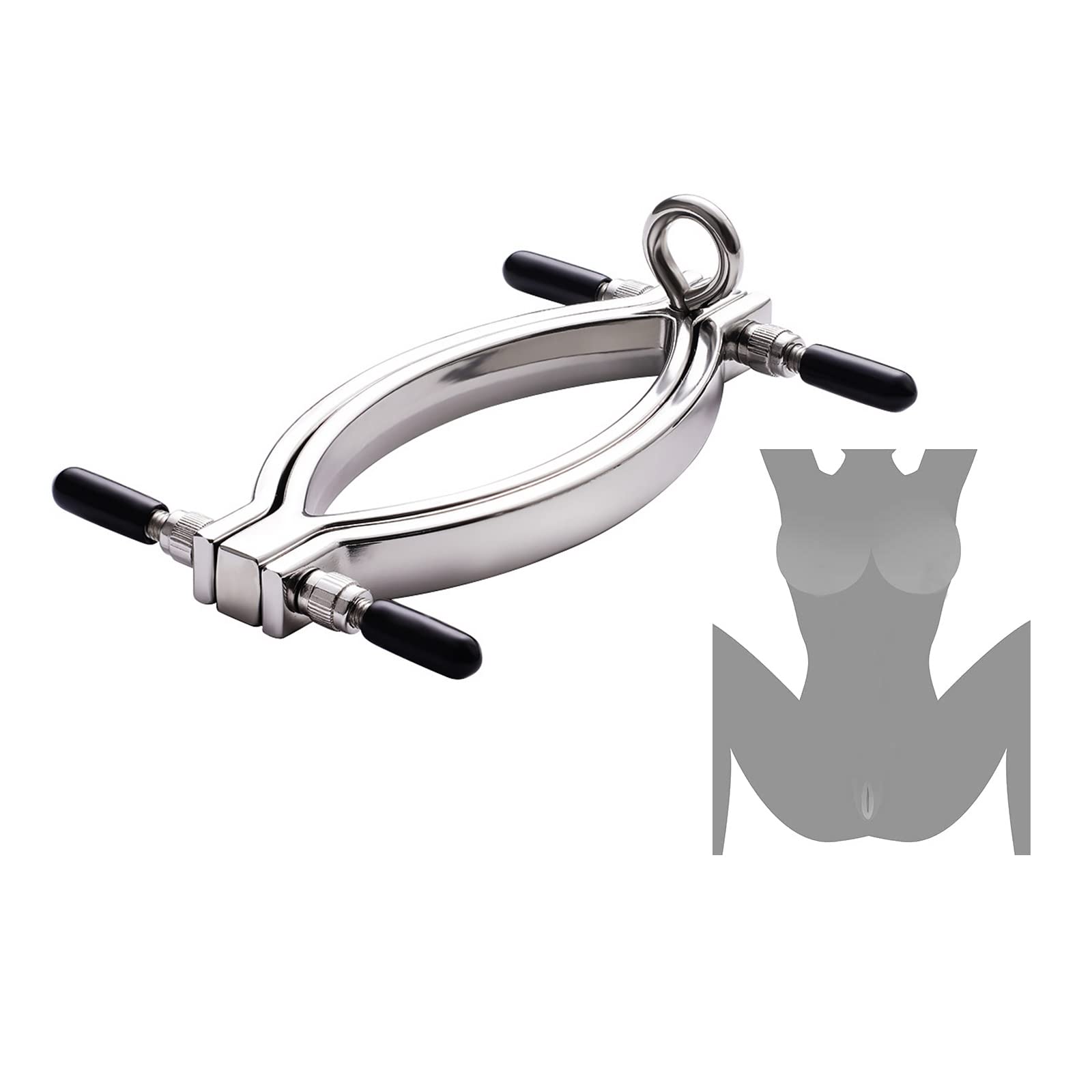 Labia Vaginal Clip Labia Fetiche Clips Con Cadena de Metal Labia Spreader Dilatador Vaginal G-Spot Sextoy Extreme Erotic SM Sextoy
