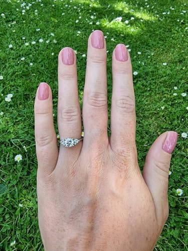 Bague moissanite transparente en argent 925 sterling imposante facettée