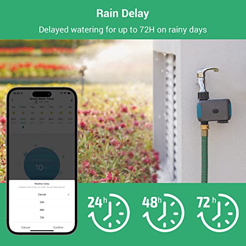 Linex Wifi Smart Water Timer For Garden Hose, Sprinkler Irrigation Timer With Hub, Compatible With Alexa And Google Assistant #TOP3