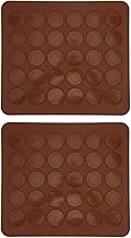 Tapete de molde de macarons antiaderente, assadeira de macarons, 30 furos, prático para chocolate