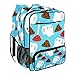 Sac à dos décontracté pour junior/lycée - Grande capacité et sangle réglable - Motif de papier toilette - Motif déjections canines, multicolore, Taille unique