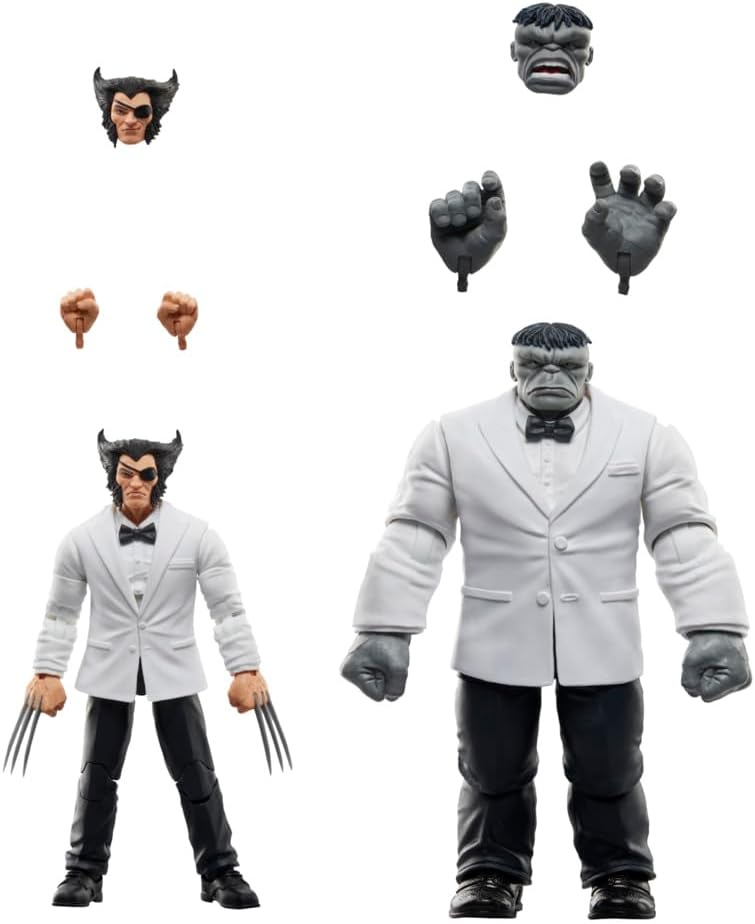 Marvel Legends Series Patch and Joe Fixit, Wolverine 50th Anniversary Comics Collectible 6-Inch Scale Action Figure 2-Pack
