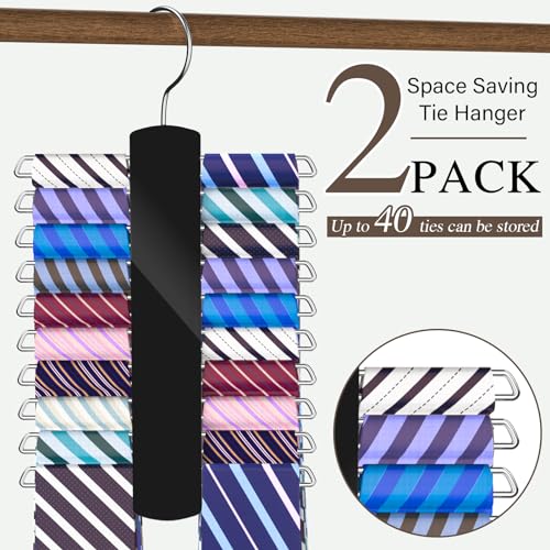 Dolinvo Tie Rack Tie Hanger 2Pack thumb #1