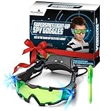SLF Night Vision Goggles for Kids with Invisible Ink Pen Spy Kit, See in the Dark with Spy Gear, Write Secret Messages with Spy Gadgets, Perfect Spy Ninjas Mission Kit for Play, Spy Kit for Kids 8-12