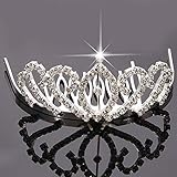 Mini 2.56 inchs Rhinestone Tiara Comb Crown for Lady Wedding Bride Prom Birthday Pegeant Prinecess Party