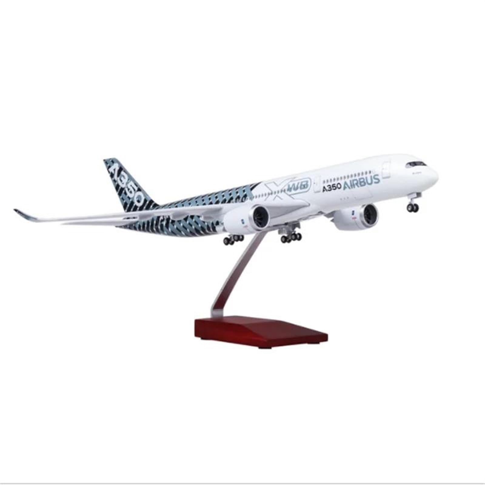 Scale Model Airplane 1/142 Scale Model Die Cast Resin Aircraft for Airbus A350 Prototype XWB Airlines with Light Wheel Plane Set Air Force(Size:No Light)