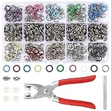 Metal Snap Button Fasteners Kit DIY Crafting Tool with Pliers Press Tool Kit for Clothing Sewing