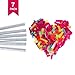 BATTIFE 7Pack Confetti Wands, Colorful Tissue Paper Flick Flutter Sticks, Confetti Shoots Poppers for Wedding, Celebrations, Anniversary, Birthday, Multi-Color, 14inch