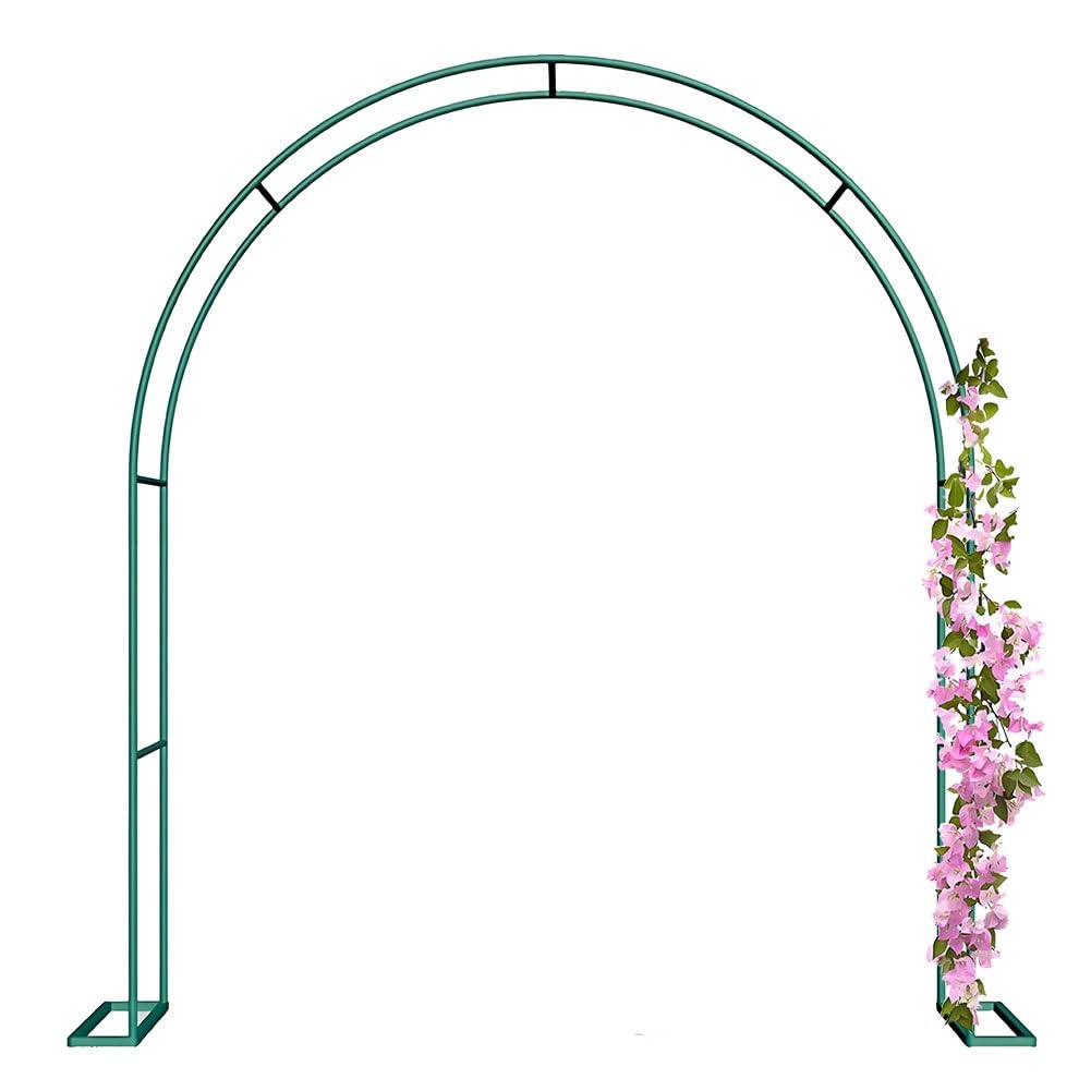 Arbor - Arco da giardino per matrimoni, rampicanti, per rose e verdure, arco decorativo per esterni, per feste nuziali, disponibile in verde/bianco/nero (altezza 2,2 m x larghezza 1,2 m)