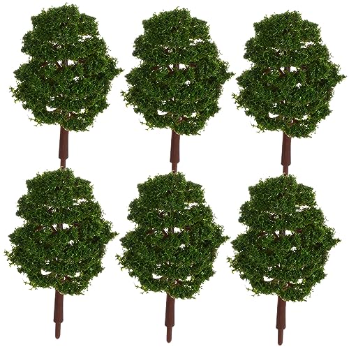 HOODANCOS 20piezas Árboles Maqueta Altura Modelo Arquitectónico Plástico Verde Miniatura Decoración Paisaje Diorama