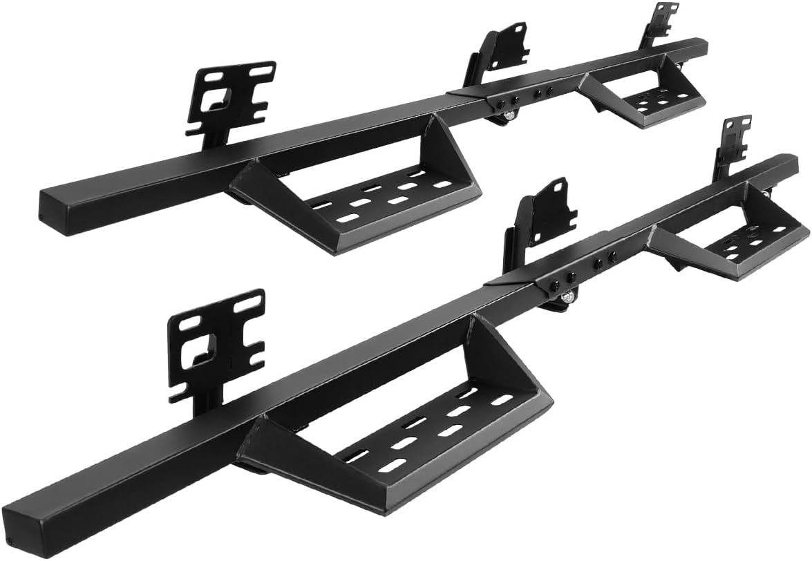 Nixon Offroad Running Boards Side Steps for 2019-2026 Dodge Ram 1500 Crew Cab 4 Door [Exclude 2019-2023 Ram Classic Model], Ram Side Steps Nerf Bar w/Sturdy Removable Steps, Black