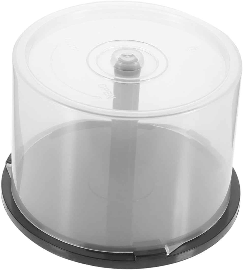 MERRYHAPY 3pcs Box Cd Storage Bin Plastic Dvd Storage Case Holder Cd Case Holder for Compact Discs