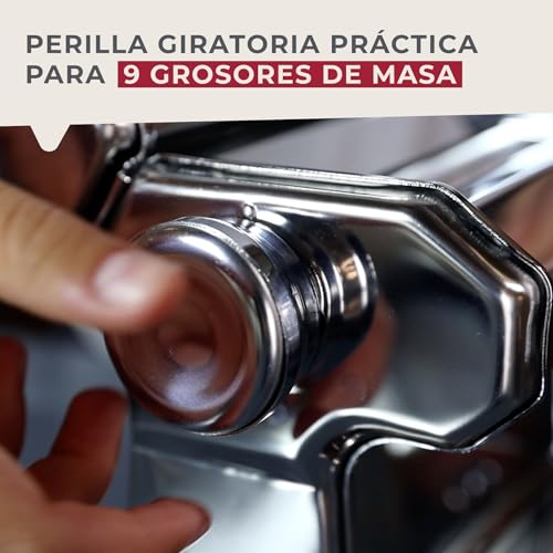 Máquina para pasta fresca manual FACKELMANN duradera en acero inoxidable, 21x19,8cm 7