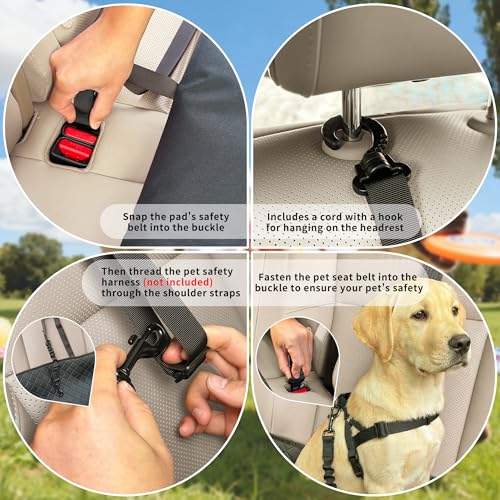 ONTYZZ Car Rear Seat Mattress Extension Plate with Artificial Leathers, Foldable Portable Mattressfor Dogs Hammock, Auto Back Seat Extender Increase Vehicles Bed Camping Space for Truck, Car, SUV by ONTYZZ - Image 6