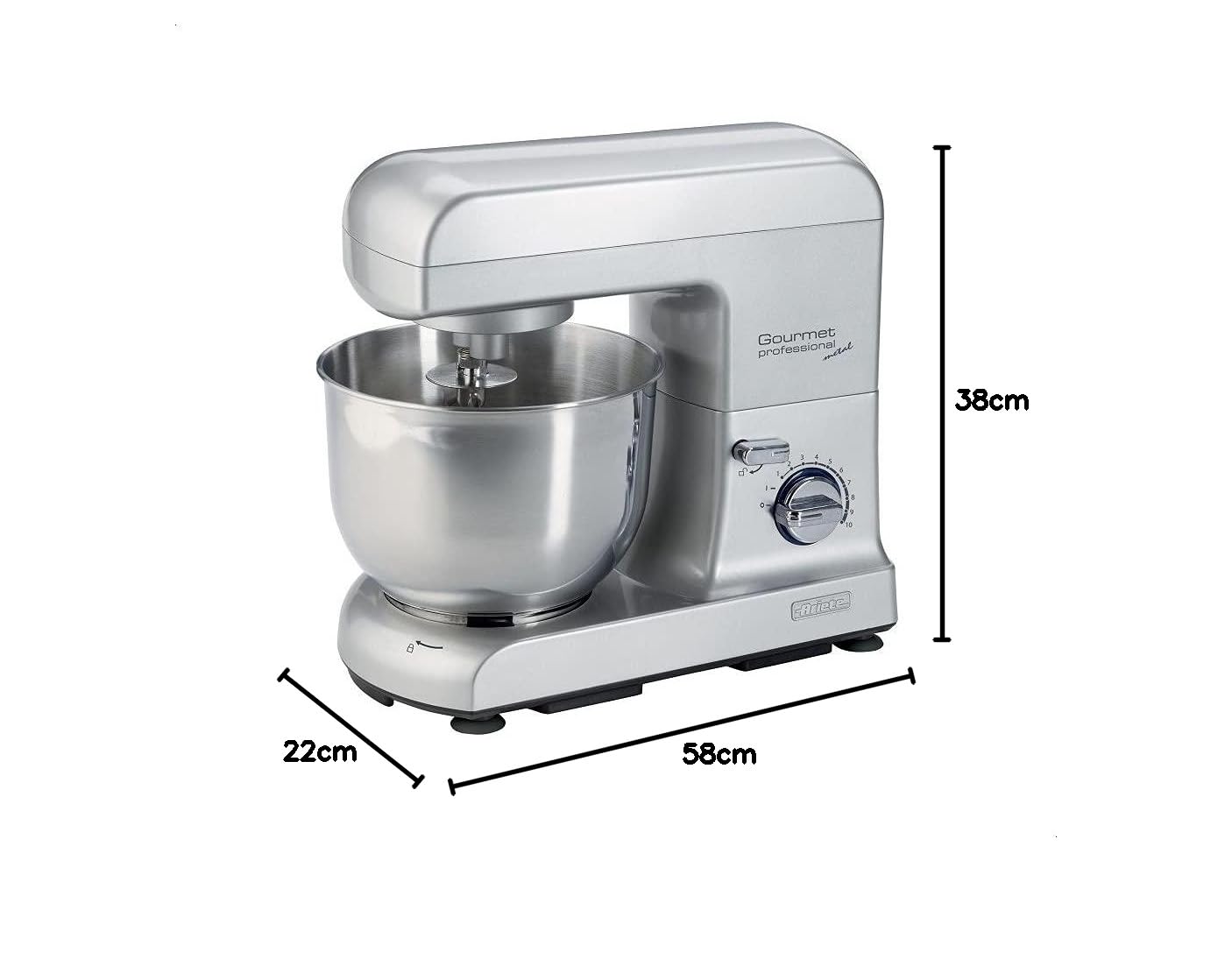 Ariete Pastamatic Gourmet Professional Metal 700 W 3.8 Litri Grigio