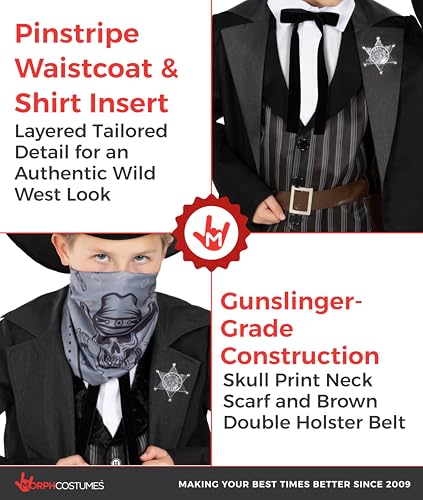 Disfraz cowboy para niños Morph talla Large miniatura 3