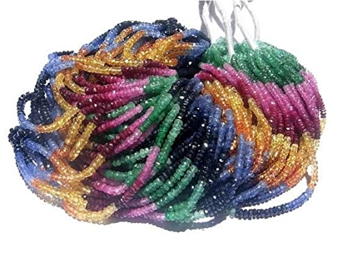 Créer des bijoux fins sans défauts avec ces micro rondelles émeraude et saphir bleu AAA