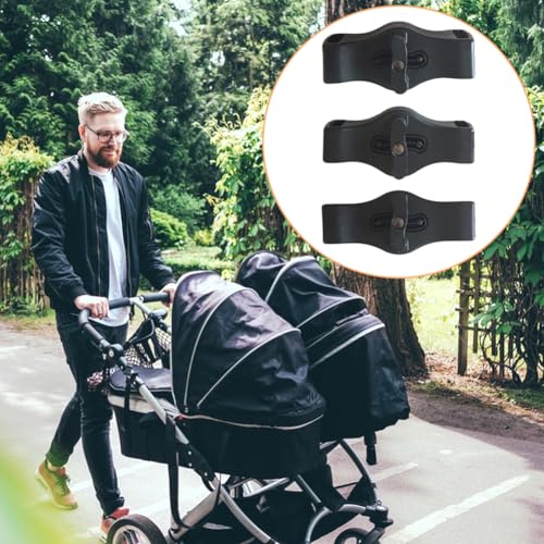Lionina Lot de 3 Connecteurs de Poussette pour Poussette à libération Rapide,Accessoires de connecteur de Poussette Pram Twins Coupler Bush Poussette à dégagement Rapide Linker Crochet,pour YOYO – vue 8