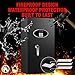 ToruKeep 8.3 Cuft Heavy Duty Home Safe Box Fireproof Waterproof, Extra Large Fire Proof Safe for Home Documents Business Office Use, Anti-Theft Digital Safety Box with Light, Removable Shelf, Handle