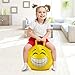 Space Hopper Ball, Jumping Ball, Hopping Ball, Hippity Hop Ball for Kids Ages 7-9, Bouncy Ball with Handles, Kangaroo Bouncer, Sit and Bounce, 20 Inches (Pump Included)