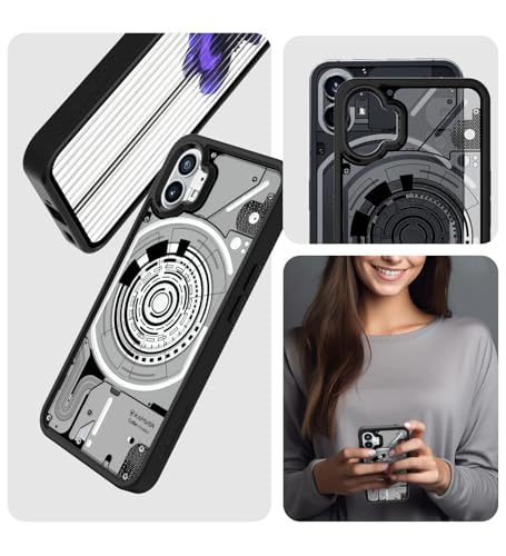 Image of KAPAVER Cyber-i Edition Back Cover Case for Nothing Phone 1 - Black [CyBer-01]