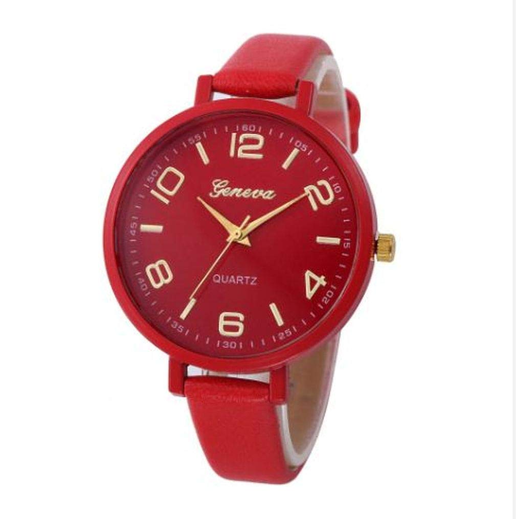 ITHANO GENEVA-WOMEN-CASUAL-FAUX-LEATHER-ANALOG-QUARTZ-WRIST-WATCH-ITSLIMSTRAP01 (Red) (B08KHX5Y75) Amazon Price History, Amazon Price Tracker