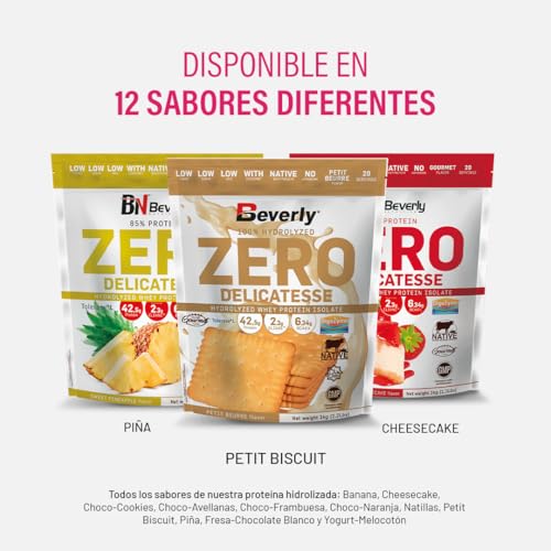 Beverly-ZERO-DELICATESSE-1-Kg-Proteina-Hidrolizada-Whey-al-85-Con-Digezyme-y-Tolerase-Masa-muscular-y-fuerza-CHOCOLATE-BLANCO-FRESA