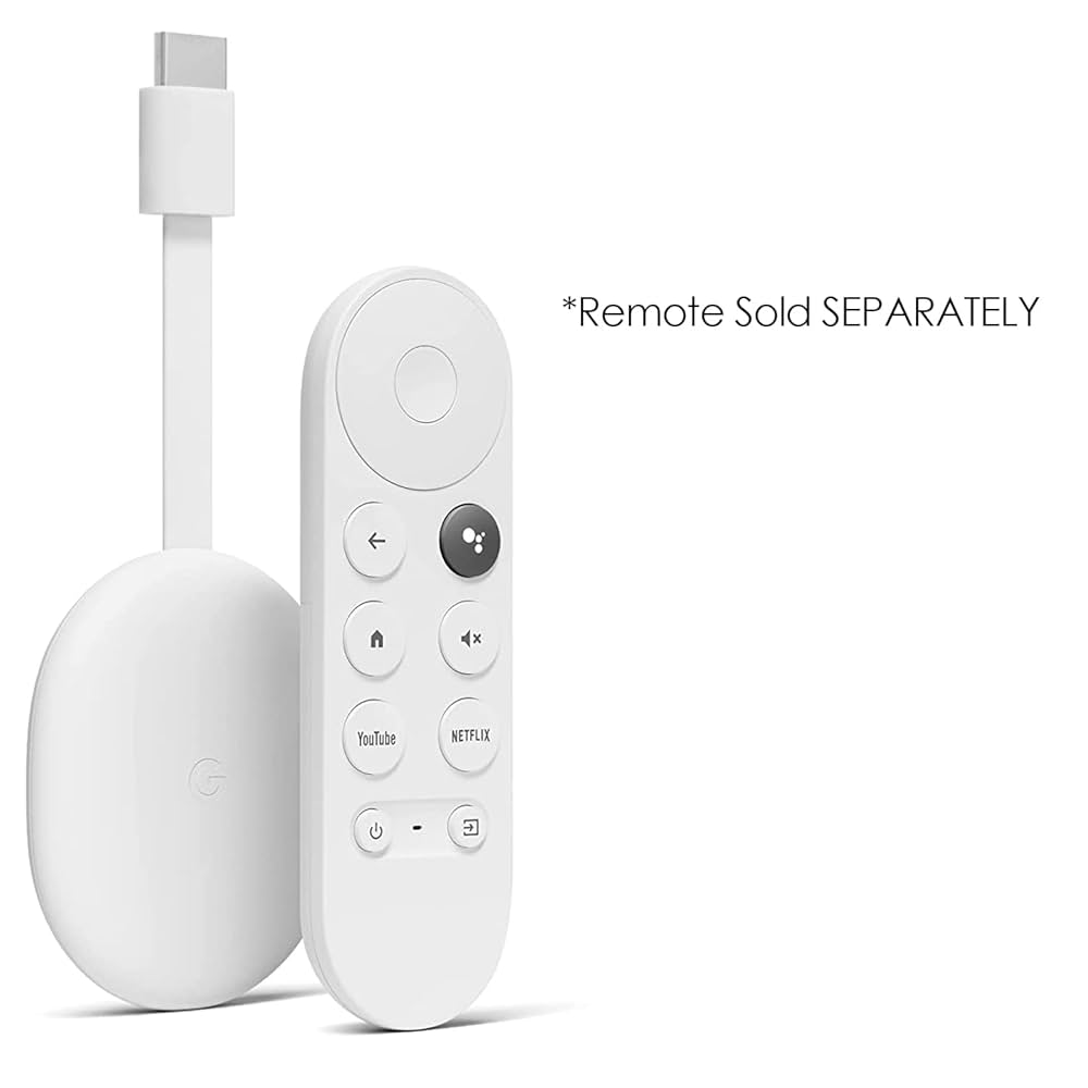 Google Chromecast 4K ホワイト New Google Chromecast with Google TV 4K Media Streamer, 4K