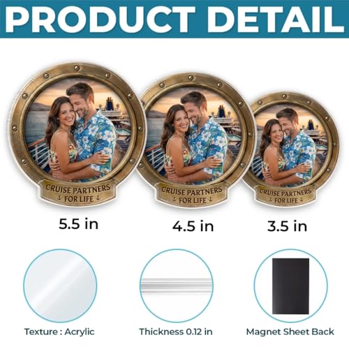 Imán acrílico decorativo pareja personalizado miniatura 5