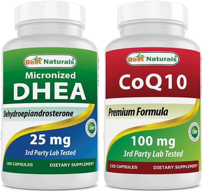 Best Naturals DHEA 25 mg & COQ10 100 mg Health & Household