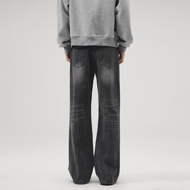 Men's Denim Pants Summer Striped Straight Japanese Jeans3