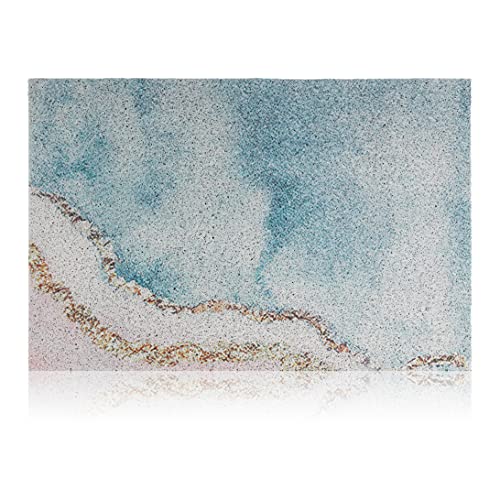 Door Mat 23.6  x 35.4 , Colorful Outdoor Mat, Waterproof Front Door Mats with Non-Slip PVC Backing, Low Profile Welcome Mats for Front Door Outdoor, Stylish Beach Style Entryway Rug Outdoor Doormat