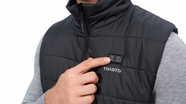Gilet Chauffant Homme - 8 Zones - Batterie 18400mAh - Jusqu'à 11h De Chaleur - Polaire - Lavable - 4