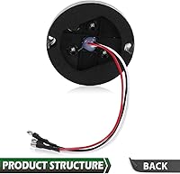 Vista 3 de GRAND ORANGE Lente transparente ámbar LED marcador de luz de señal de giro lámpara con base universal