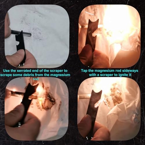 Premium-6-in-1-Fire-Starter-Survival-Tool-516-Thick-Ferro-Rod-with-Multifunction-Striker-and-Umbrella-Rope-Flint-and-Steel-Fire-Starter-Kit-for-Camping-Hiking