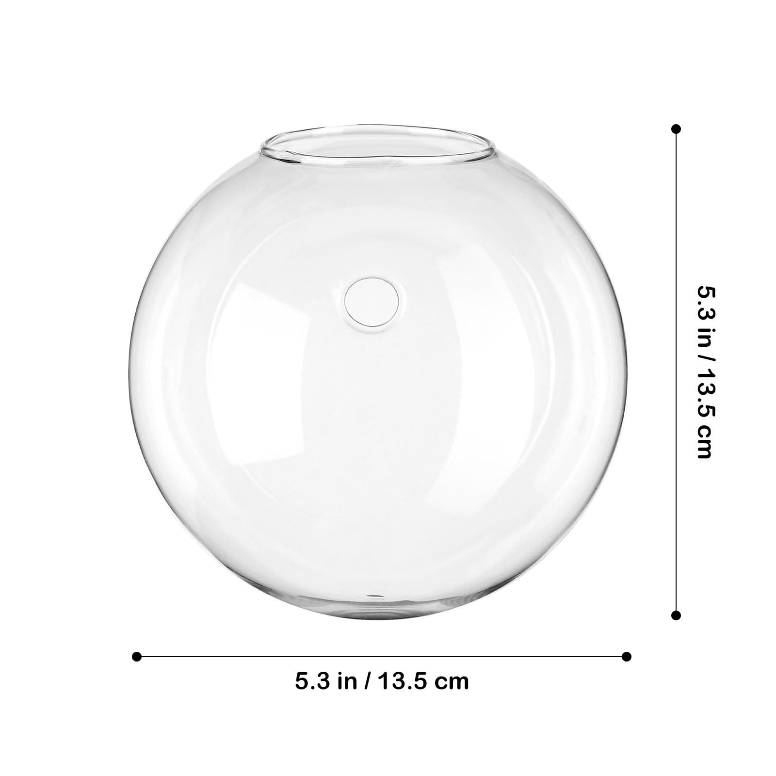 TOYANDONA 8 Hängendes Wand Terrarium aus Glas, Klar, Rund