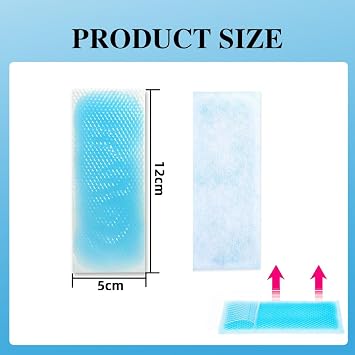 20 Sheets Cooling Patches for Fever Discomfort, Cooling Fever Reducer, Cooling Fever Relief Patches, Headache Pain Reducer for Kids, Adult