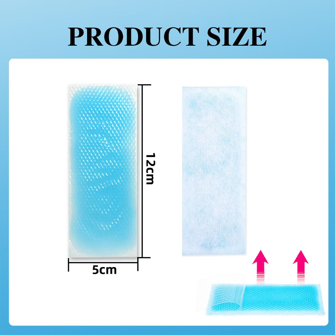 20 Sheets Cooling Patches for Fever Discomfort, Cooling Fever Reducer, Cooling Fever Relief Patches, Headache Pain Reducer for Kids, Adult