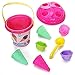 Cuiyoush - Supporto per riporre oggetti, 8 pezzi, per bambini, all'aperto, spiaggia, gelato, secchio, modello, sabbia, giocattolo