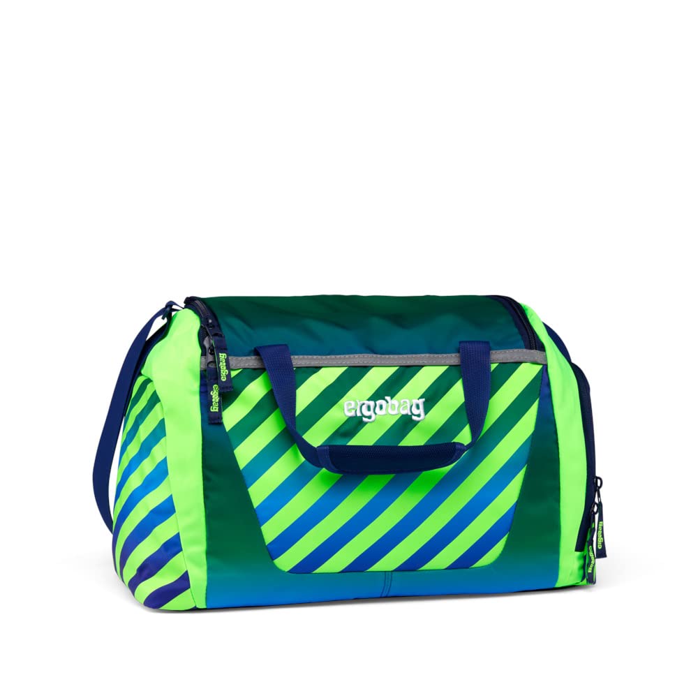 ergobag Sporttasche mit Nassfach 20 Liter, Truck-Bär, Blau, Standard-Größe