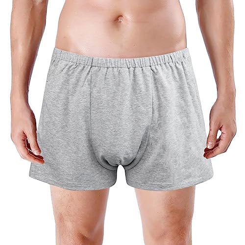 Mens Tear Away Shorts Breakaway Athletic Shorts Post Surgery Underwear Cotton Boxer Briefs Side Open Short Pant
