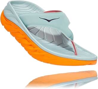 HOKA ONE ONE Women's W ORA Recovery FLIP, Blue Haze/Dark