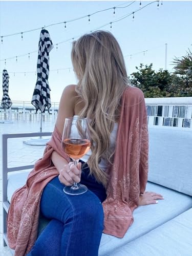 Image of Spicy Sandia Kimonos for Women Floral Beach Cover Up Loose Swimsuit Bathing Suit Coverup Cardigan for Summer Swimwear